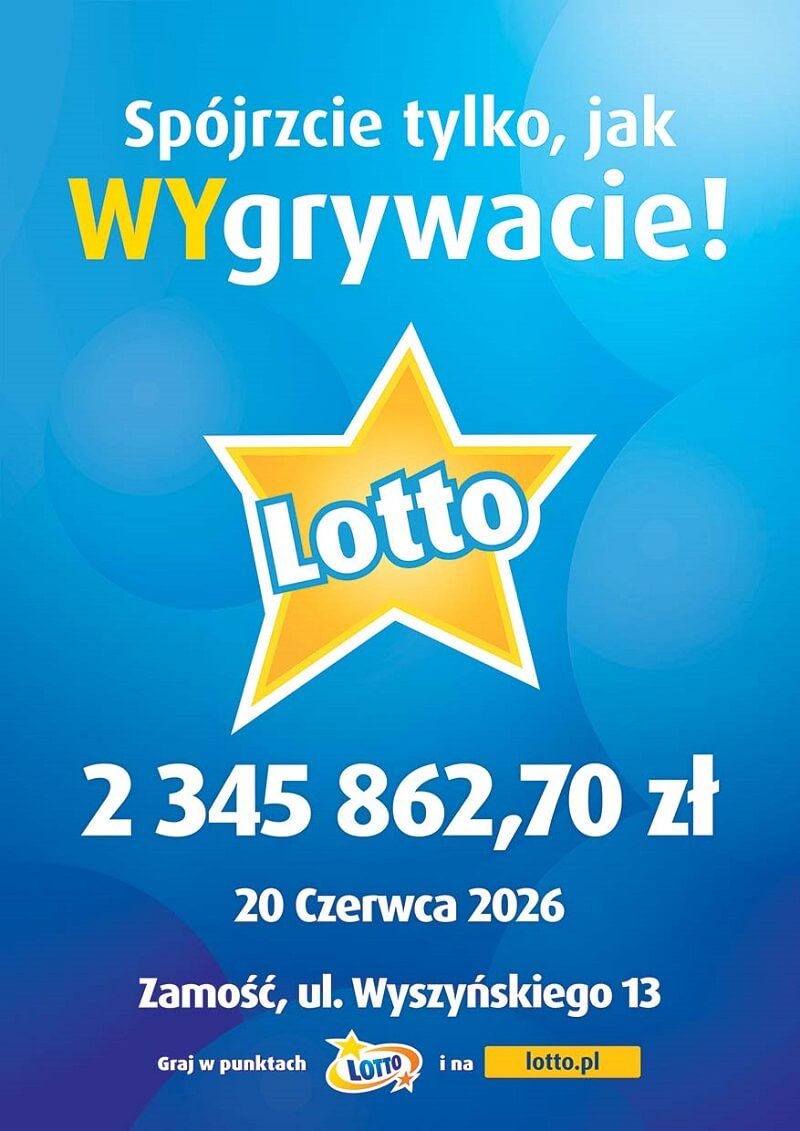 Kolejna wygrana w regionie. W Zamościu padła szóstka w Lotto