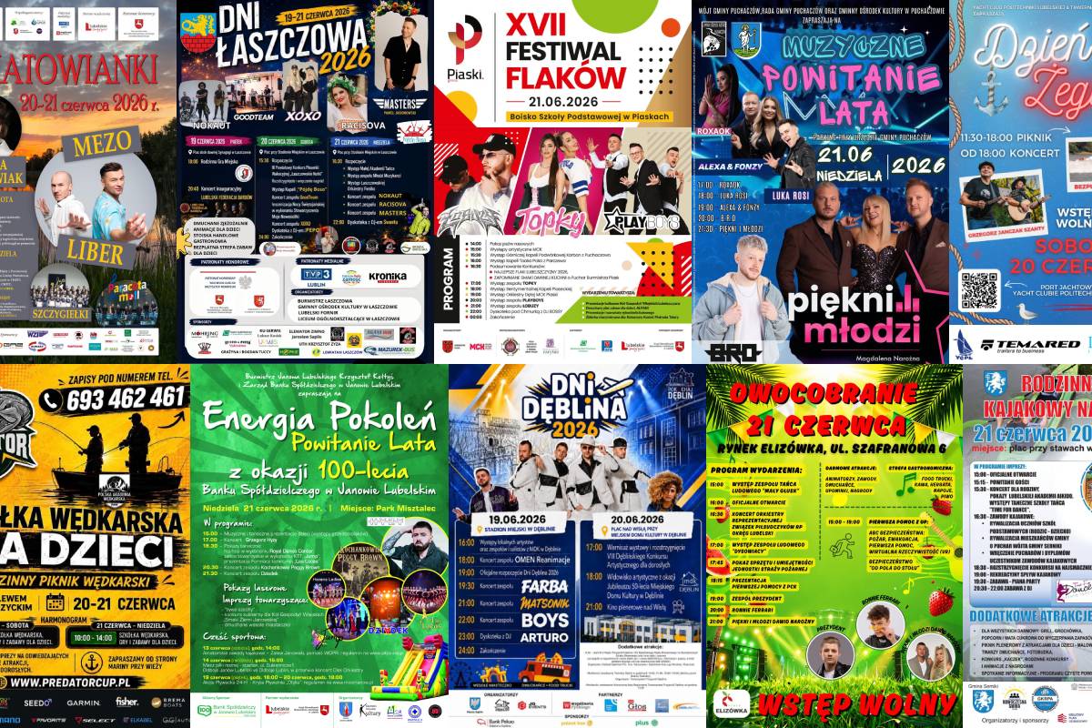 Imprezy w Lublinie i regionie w weekend 20-21 czerwca. Boys, Piękni i Młodzi, BRO, Łobuzy, Hyży