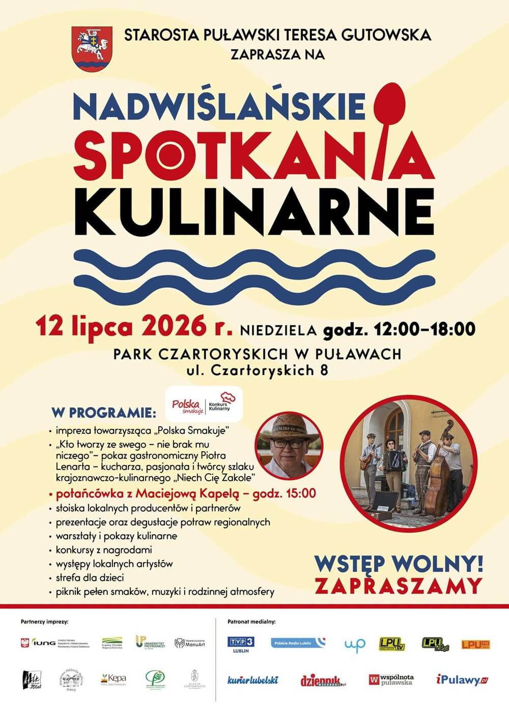 Nadwiślańskie Spotkania Kulinarne w Puławach 2026