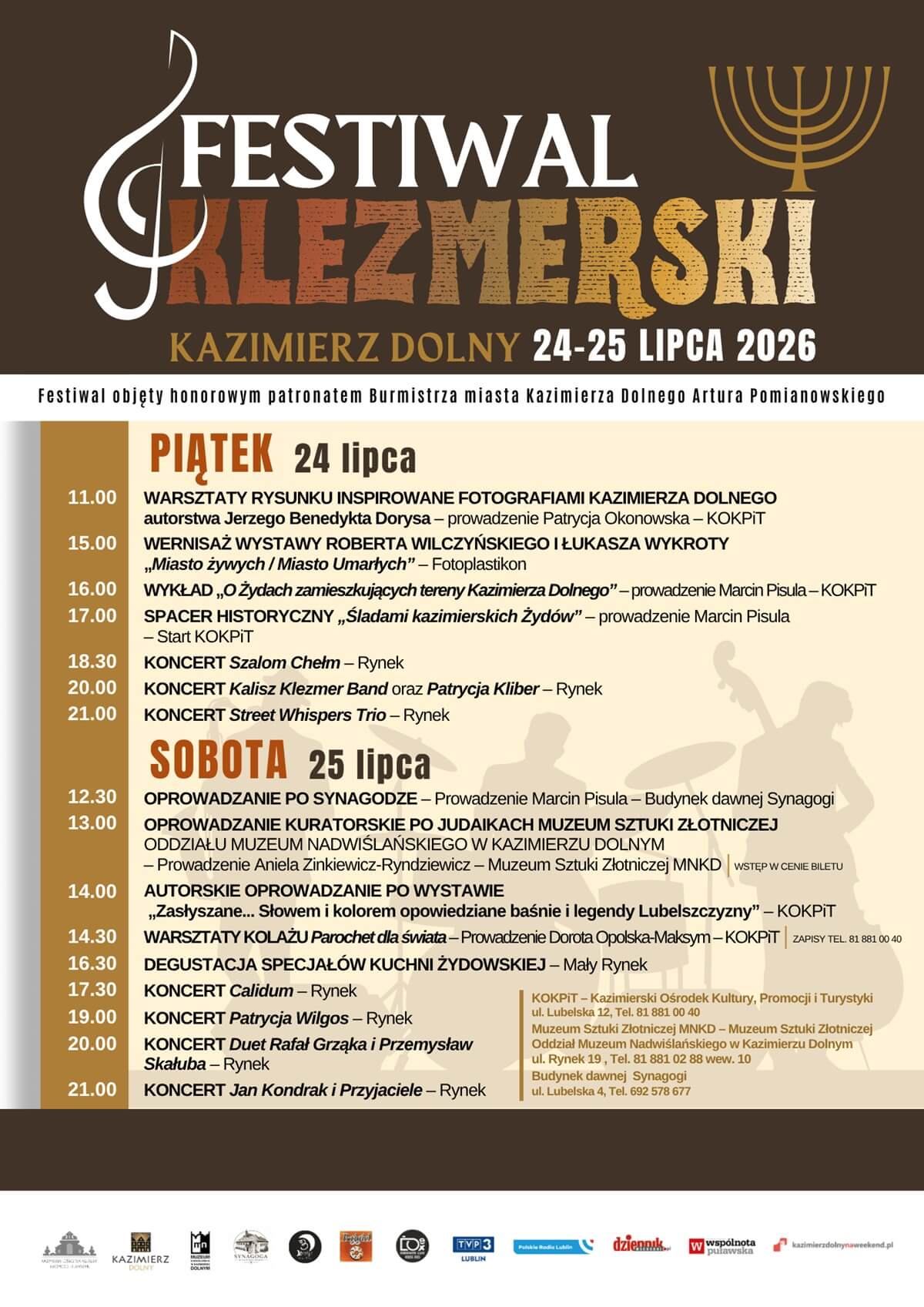 Co robić w weekend 25-26 lipca w województwie lubelskim? Wydarzenia, koncerty i imprezy w regionie 6 Festiwal Klemerski 2026