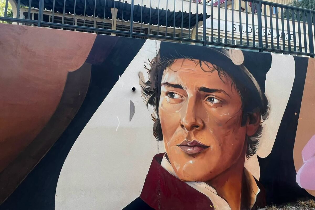 Mural „Rozkwit uczuć" inspirowany Panem Tadeuszem na LSM