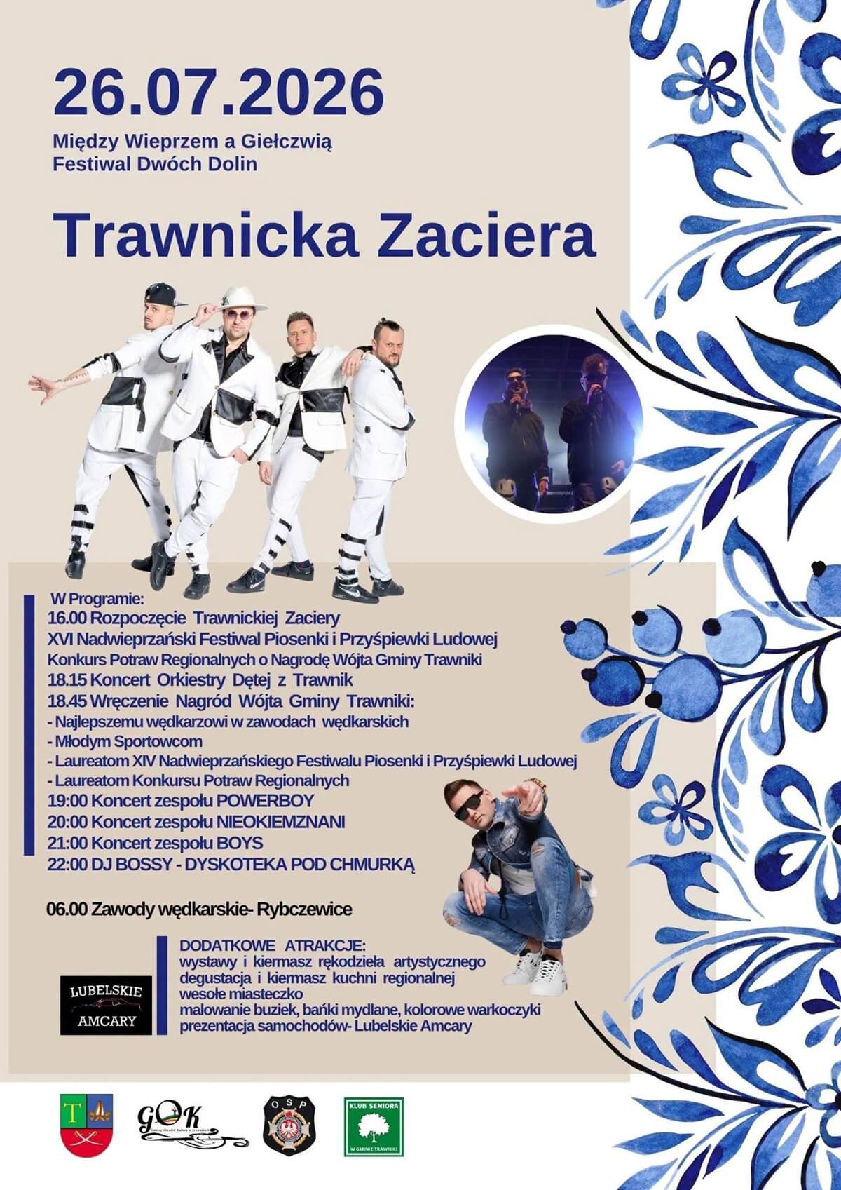Co robić w weekend 25-26 lipca w województwie lubelskim? Wydarzenia, koncerty i imprezy w regionie 9 Trawnicka Zaciera 2026