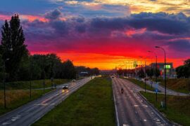 Spektakularny zachód słońca nad Lublinem. Zobacz wyjątkowe kadry [ZDJĘCIA]
