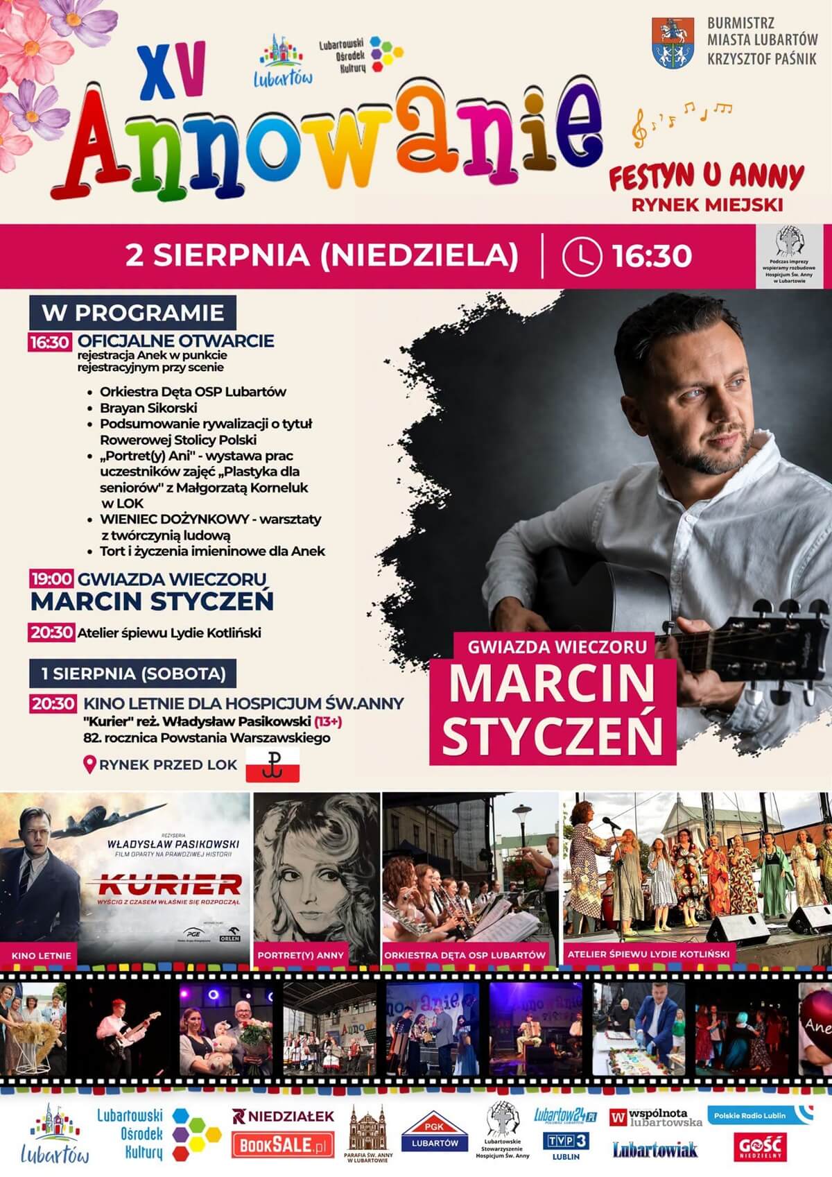 Imprezy w weekend 1-2 sierpnia w Lublinie i województwie lubelskim. Koncerty, jarmarki, wystawa koni, święto bobu 5 XV Annowanie 2026