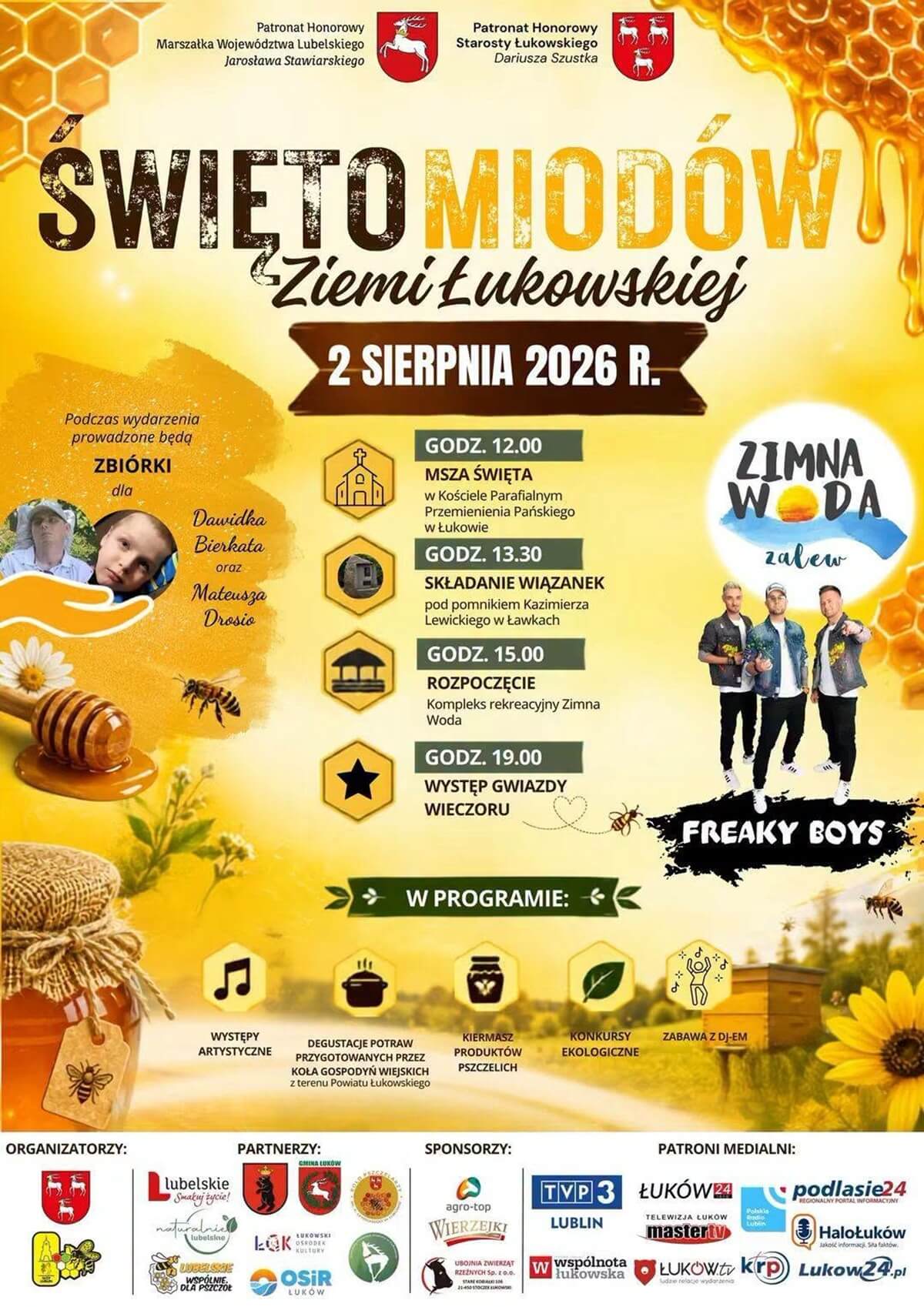 Imprezy w weekend 1-2 sierpnia w Lublinie i województwie lubelskim. Koncerty, jarmarki, wystawa koni, święto bobu 13 Święto Miodów Ziemi Łukowskiej 2026