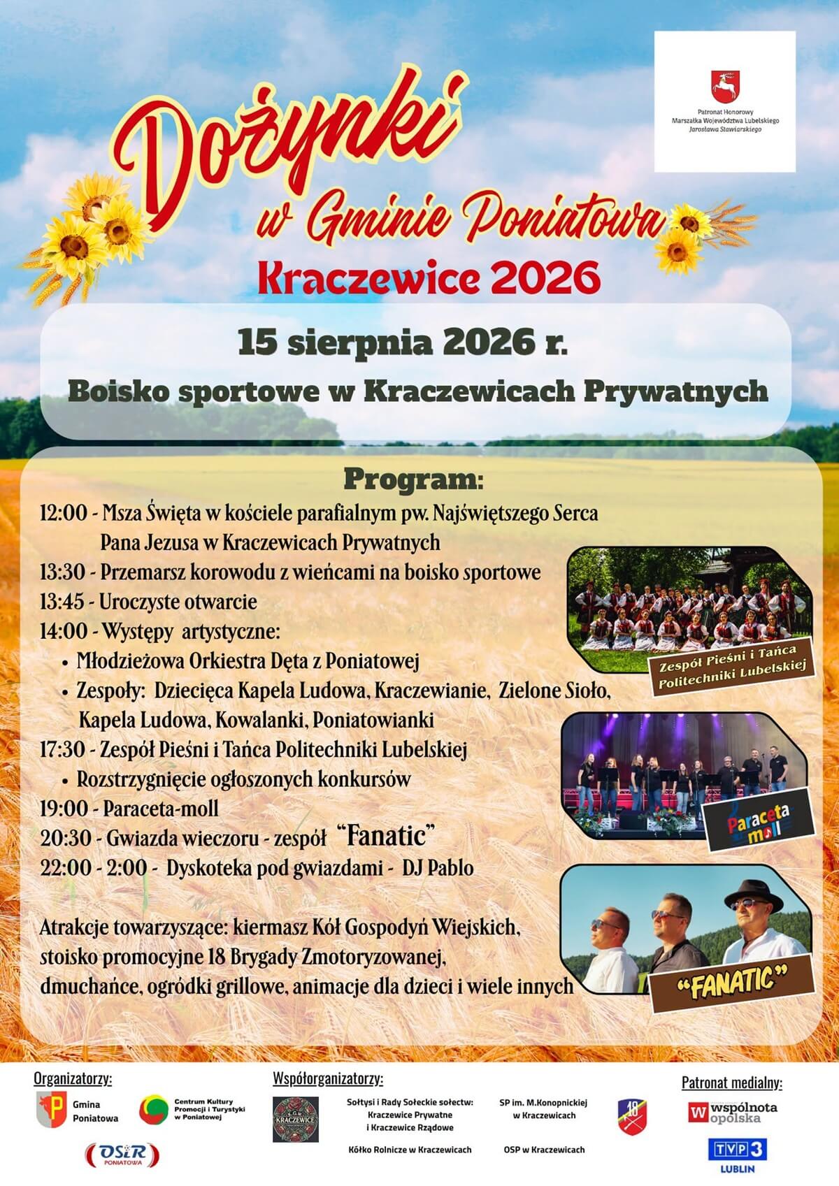 Dożynki w Kraczewicach Prywatnych 2026