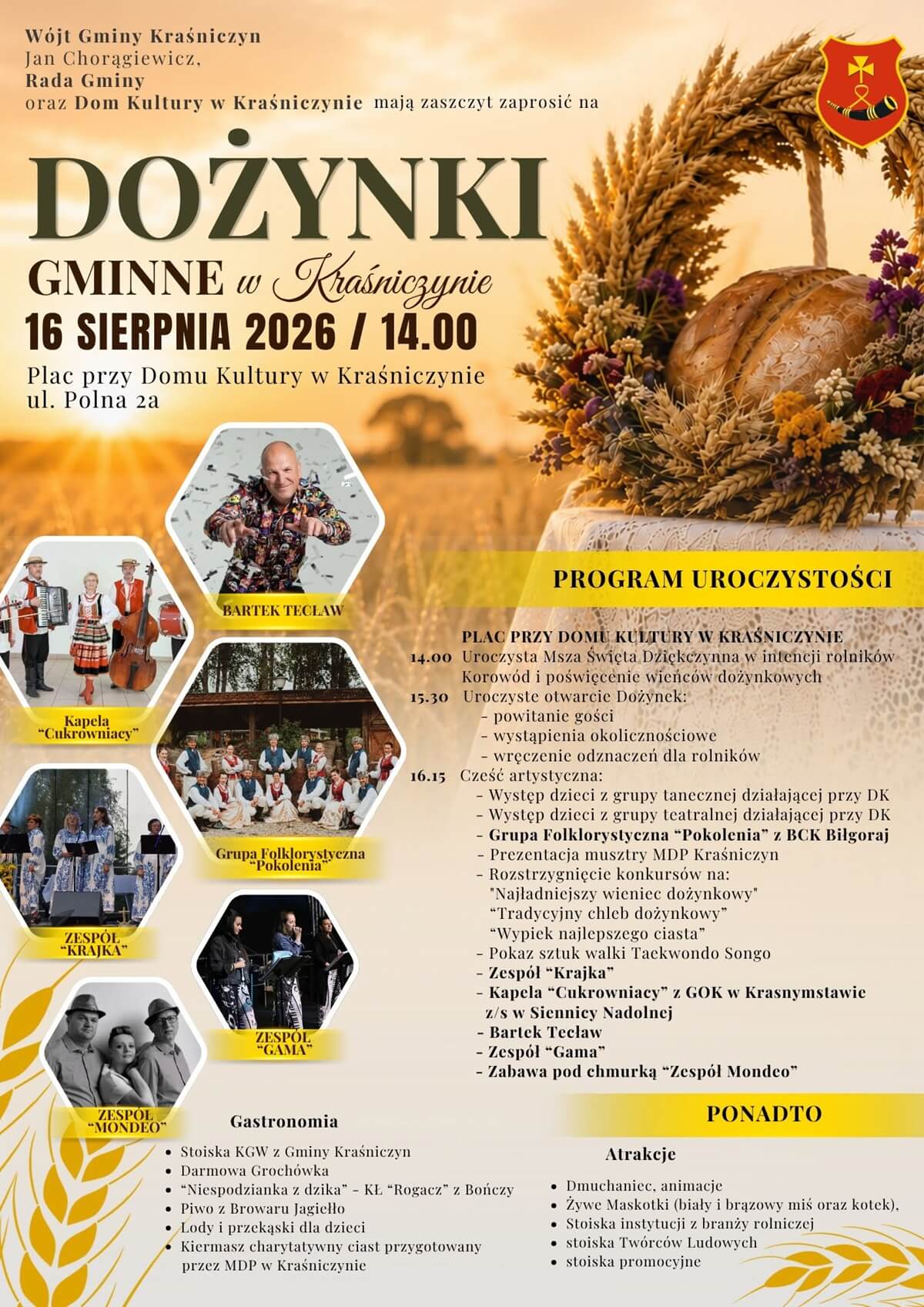 Dożynki w Kraśniczynie 2026