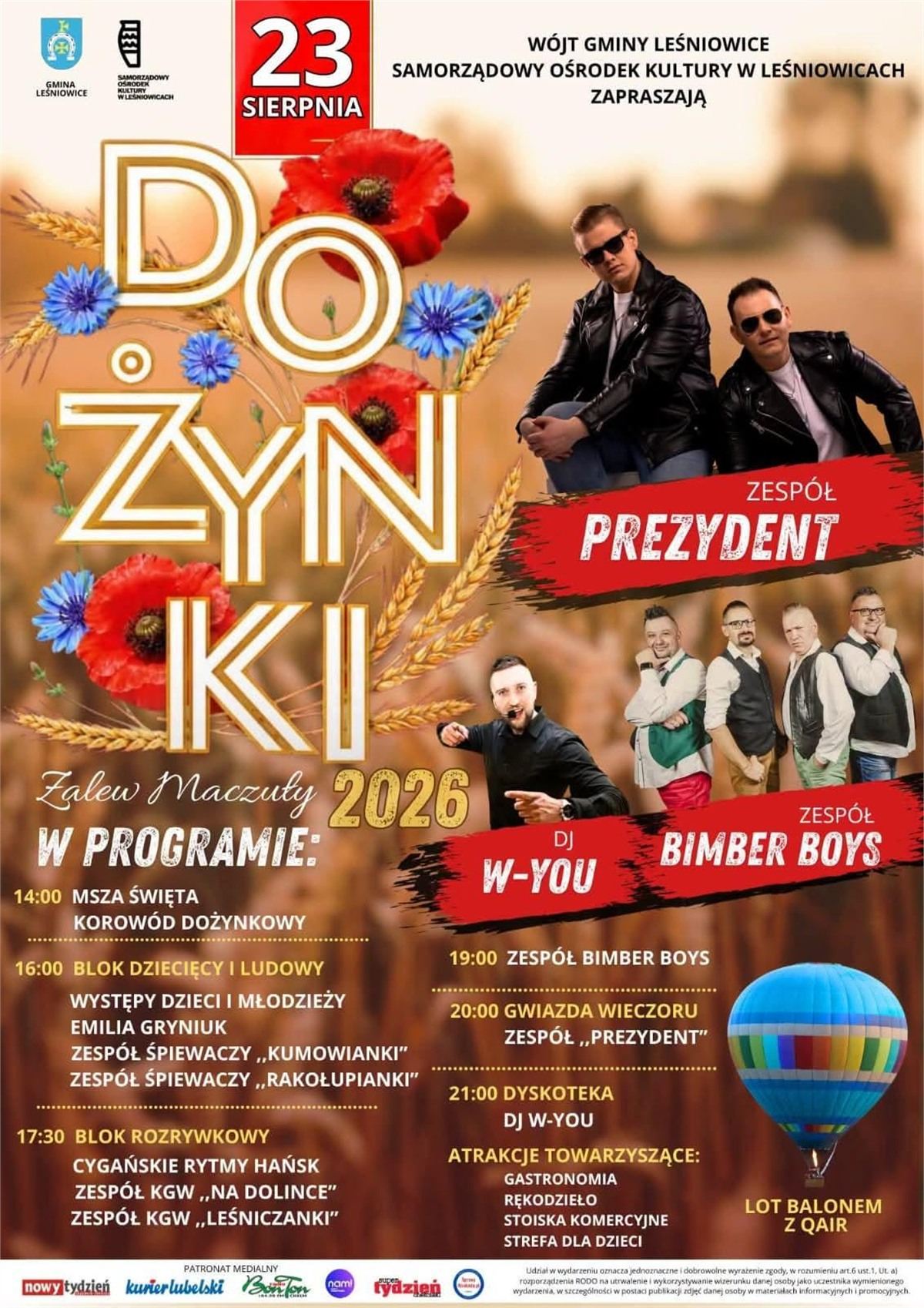 Dożynki Leśniowice 2026