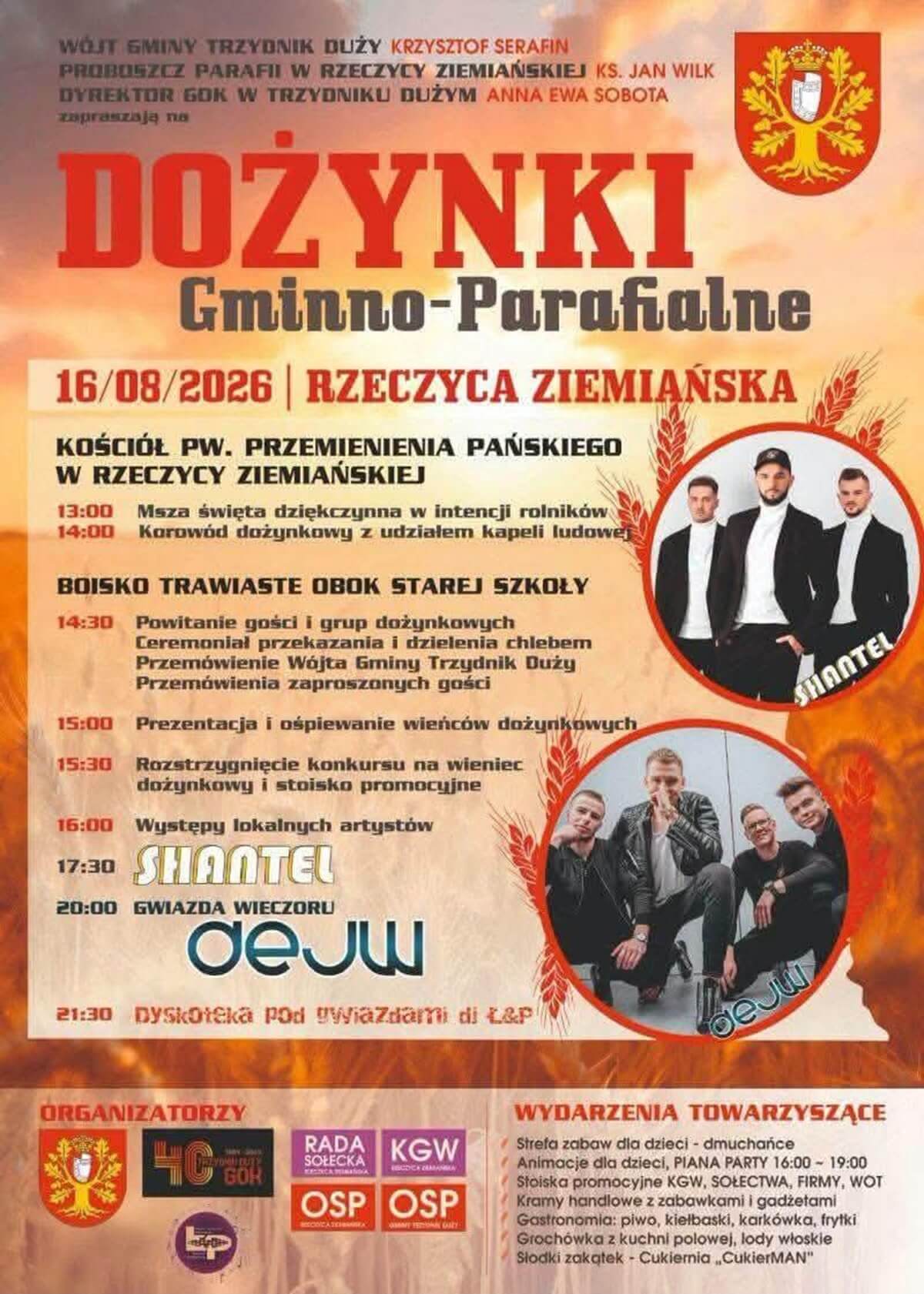 Dożynki w Rzeczycy Ziemiańskiej 2026