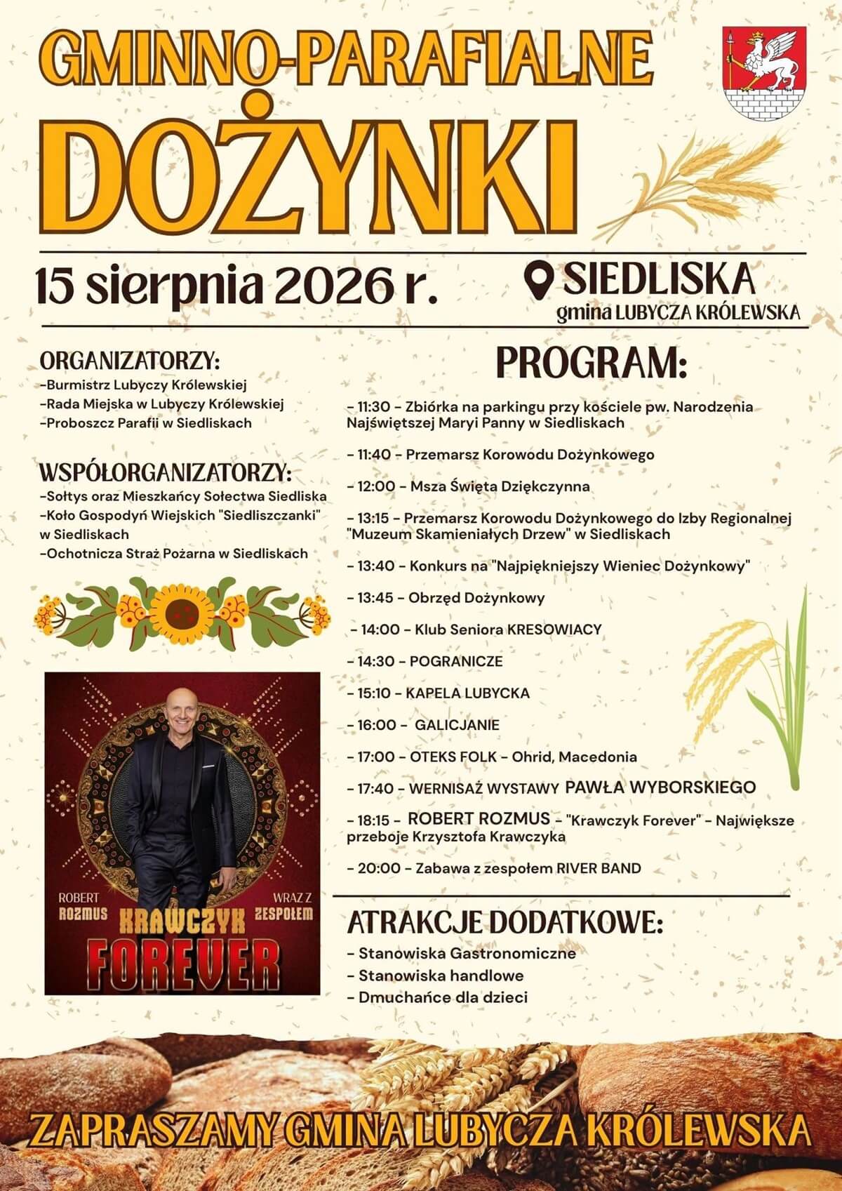 Dożynki w Siedliskach 2026
