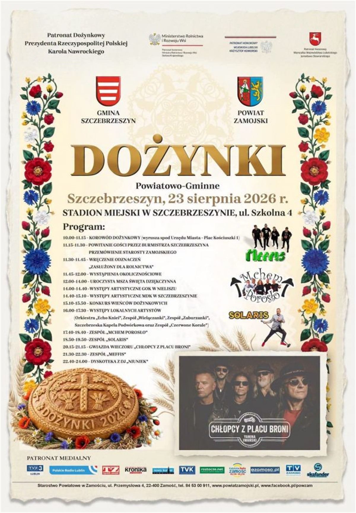 Dożynki Szczebrzeszyn 2026