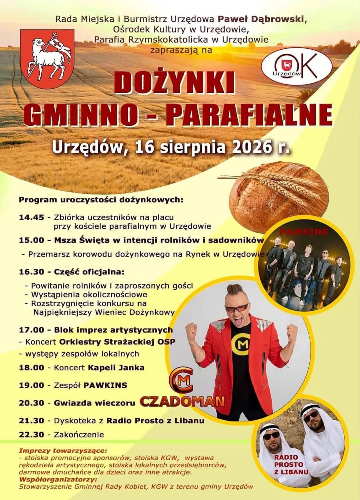 Dożynki w Urzędowie 2026
