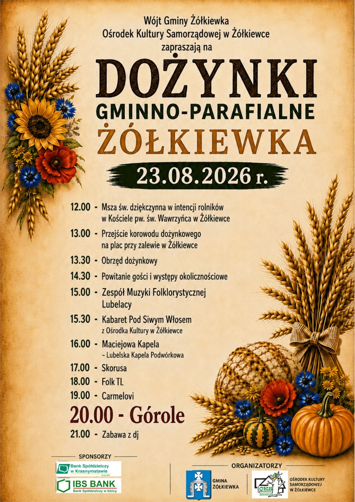 Dożynki Żółkiewka 2026