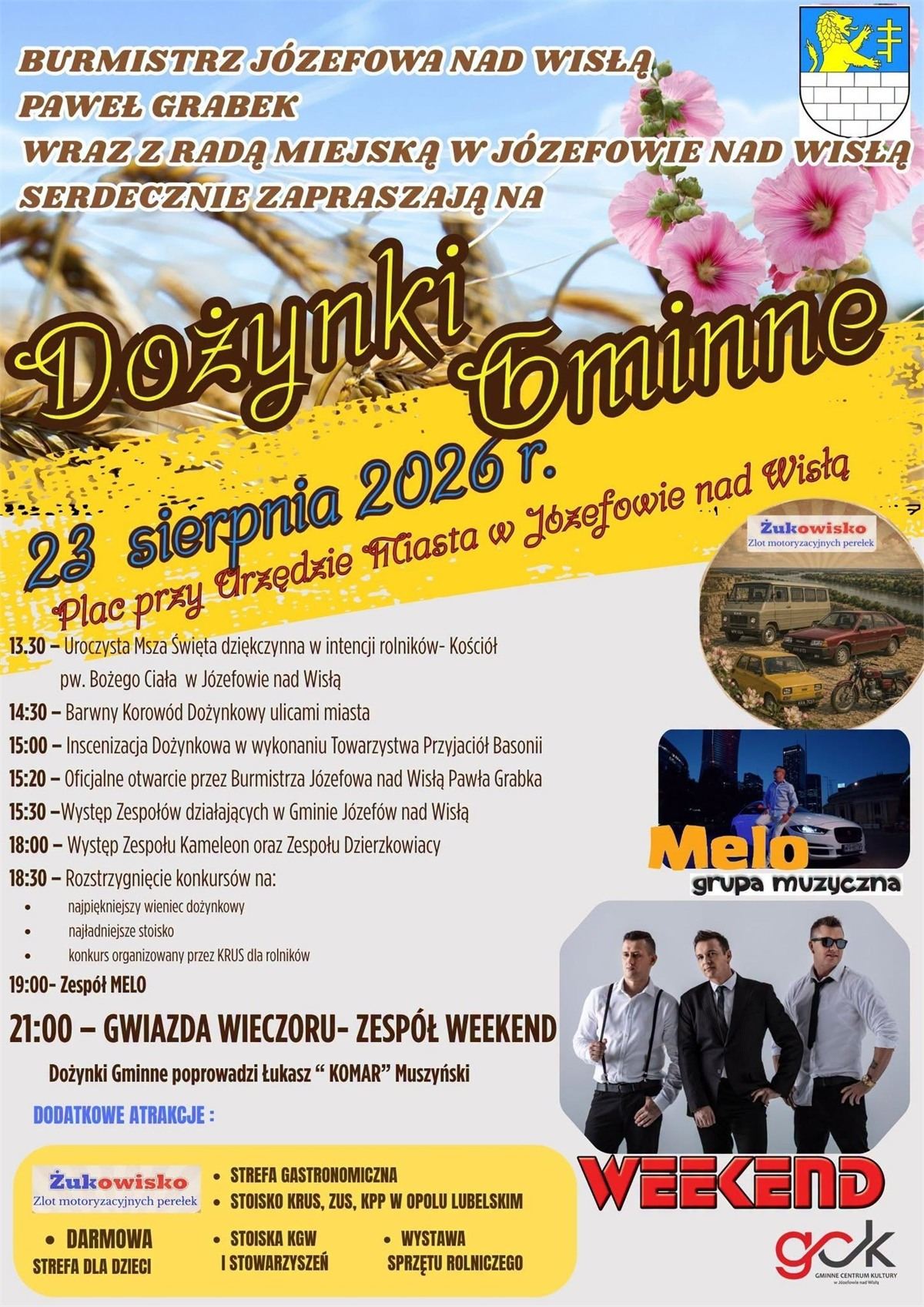 Dożynki Józefów nad Wisłą 2026
