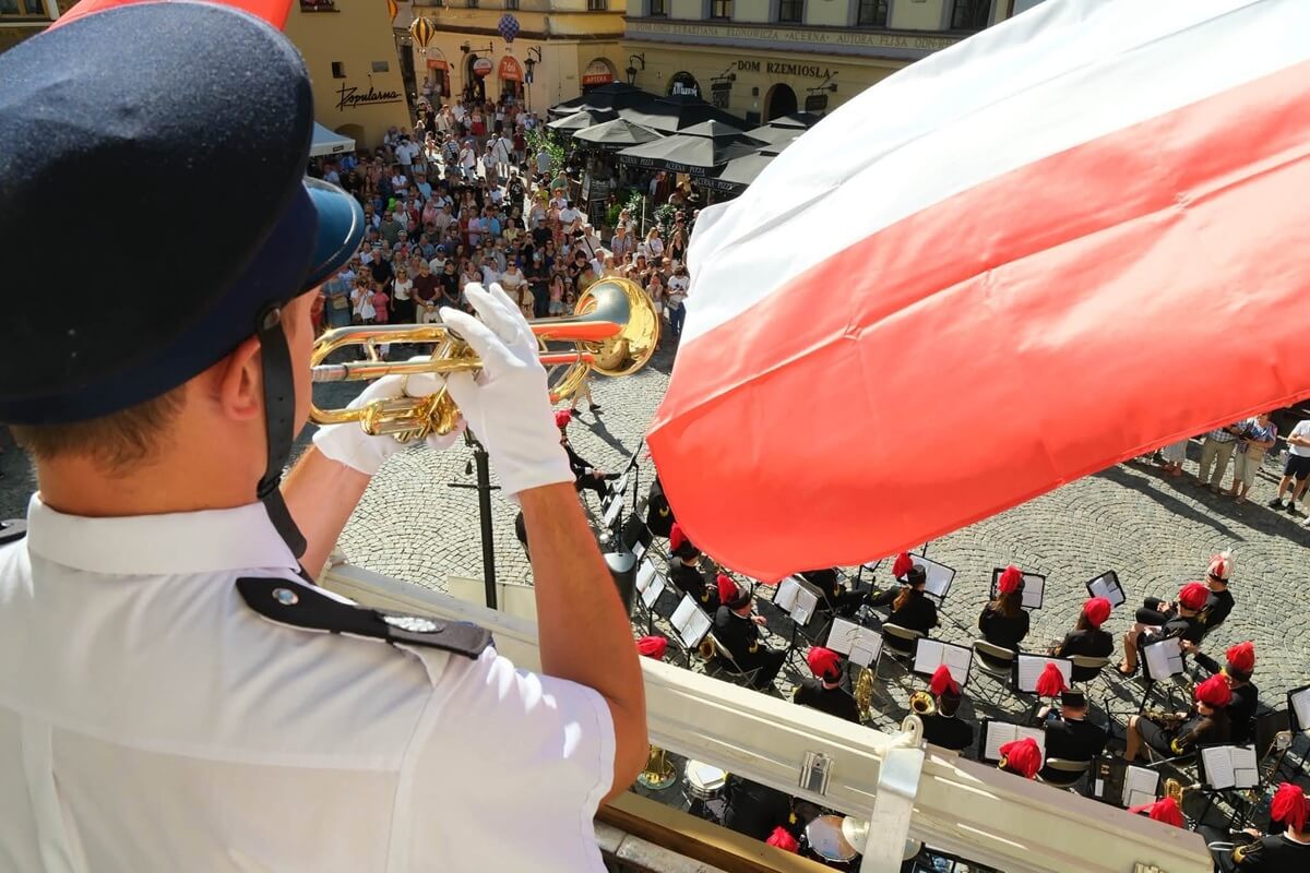 Dźwięki trąbek poniosły się po Starym Mieście. Rekordowa edycja święta hejnałów w Lublinie | ZDJĘCIA 5 32. Ogólnopolski Przegląd Hejnałów Miejskich w Lublinie