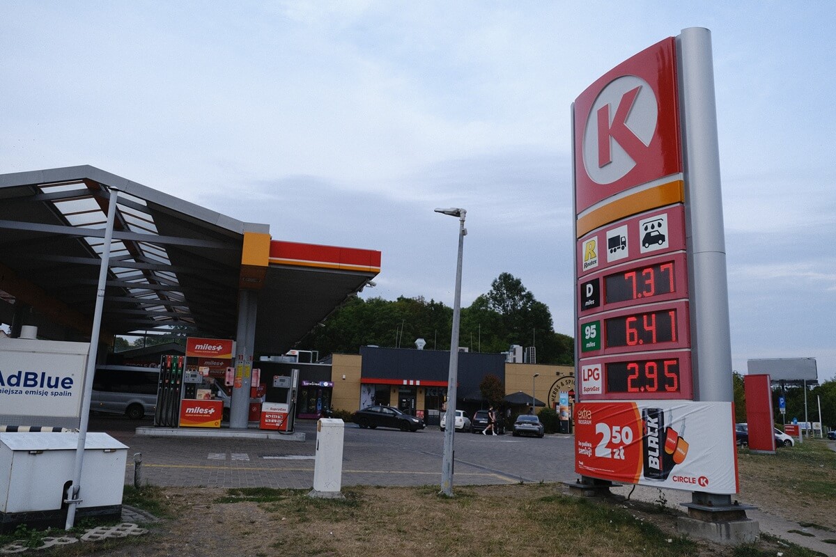 Stacja paliw Circle K Mełgiewska ceny paliw 17.08.2026