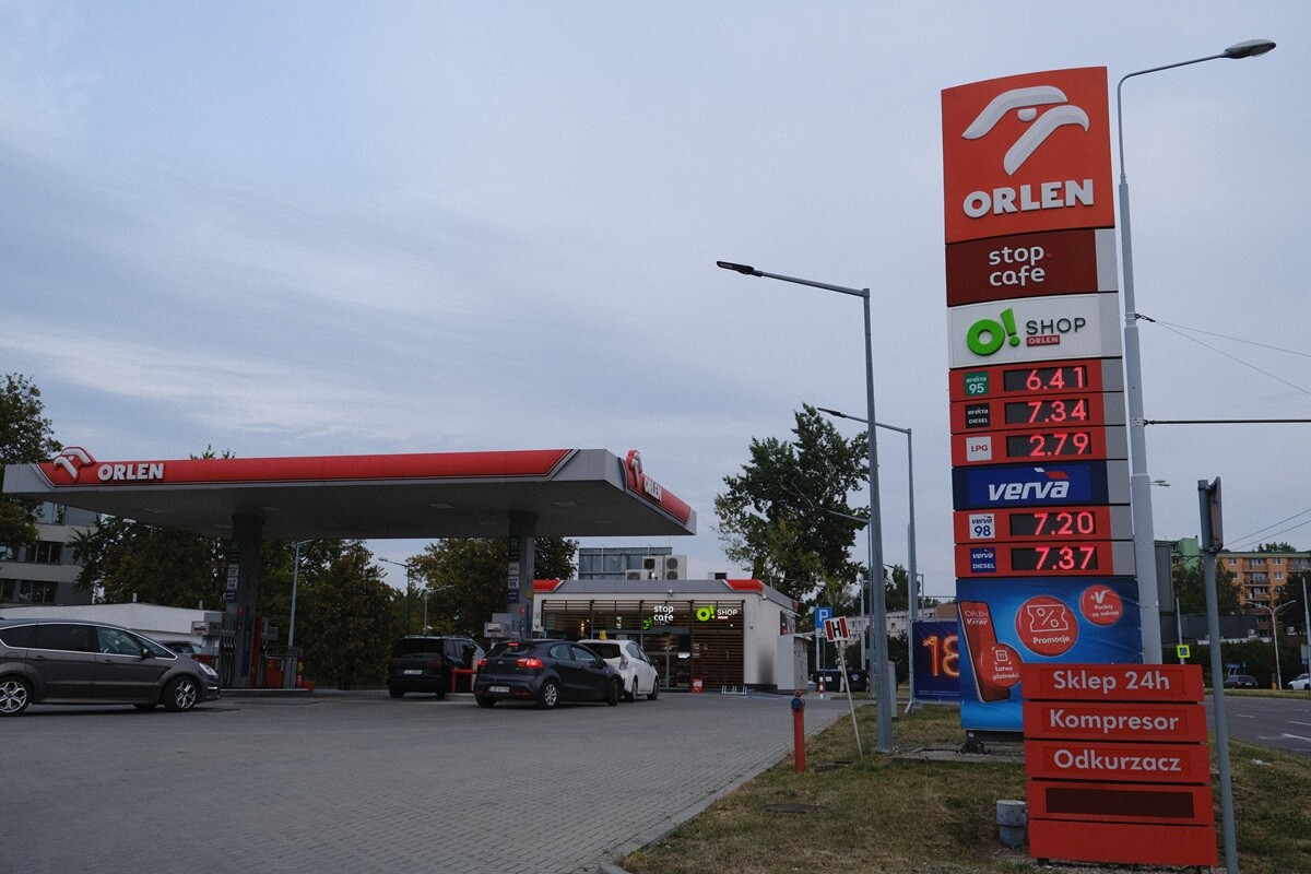 Stacja paliw Orlen Mełgiewska ceny paliw 17.08.2026