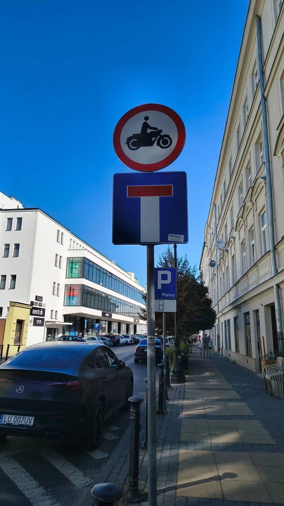 Zakaz wjazdu motocykli na ul. Kapucyńską w Lublinie