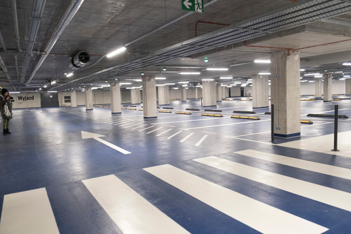 Podziemny parking Dworca Lublin