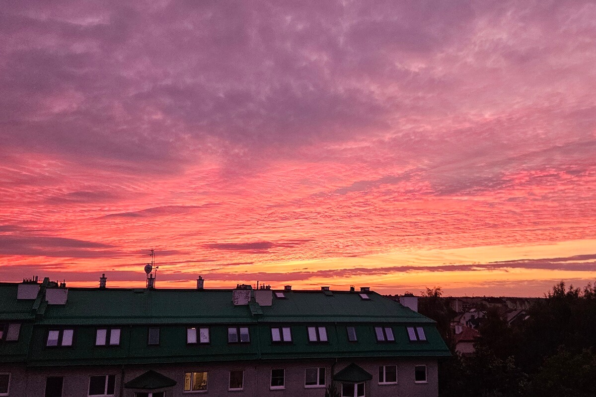 Zachód Słońca nad Lublinem