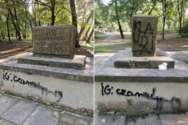 zdewastowany pomnik w ogrodzie saskim eaf3a0a7de57