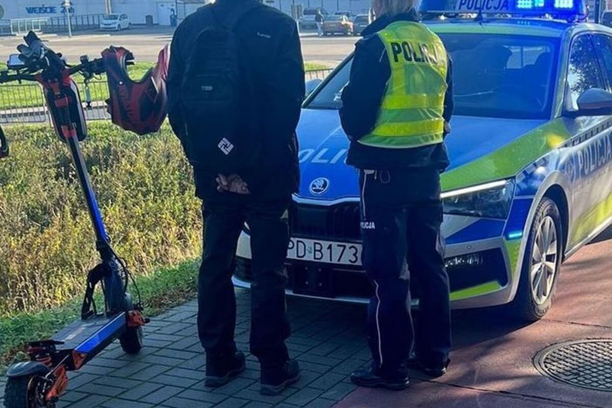 Wielka obława na hulajnogi w Lublinie i regionie. Policja sprawdza uprawnienia, prędkość i przeróbki sprzętu
