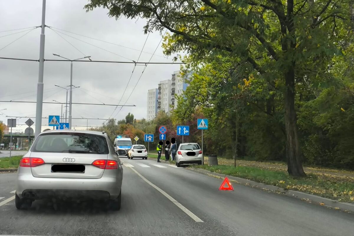 Potrącenie pieszego na przejściu dla pieszych na ul. Filaretów
