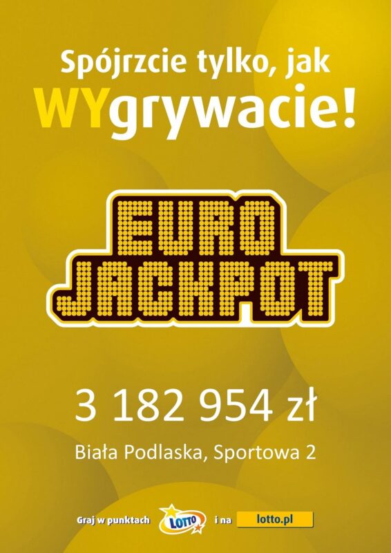 Wygrana w Euro Jackpot Biała Podlaska 02.10.2026